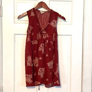 Dressy tank top blouse